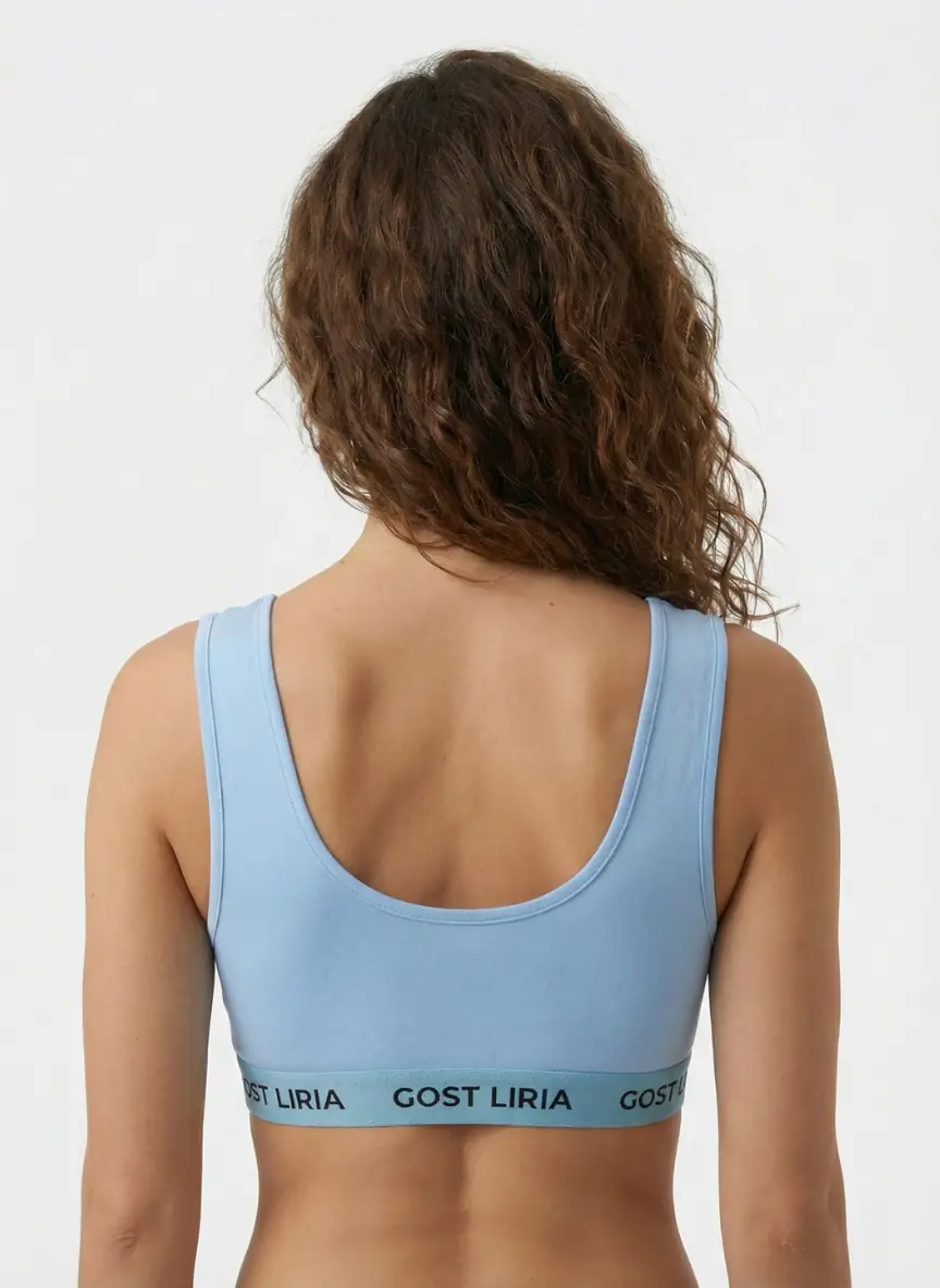 Soft Blue Spor Bralet