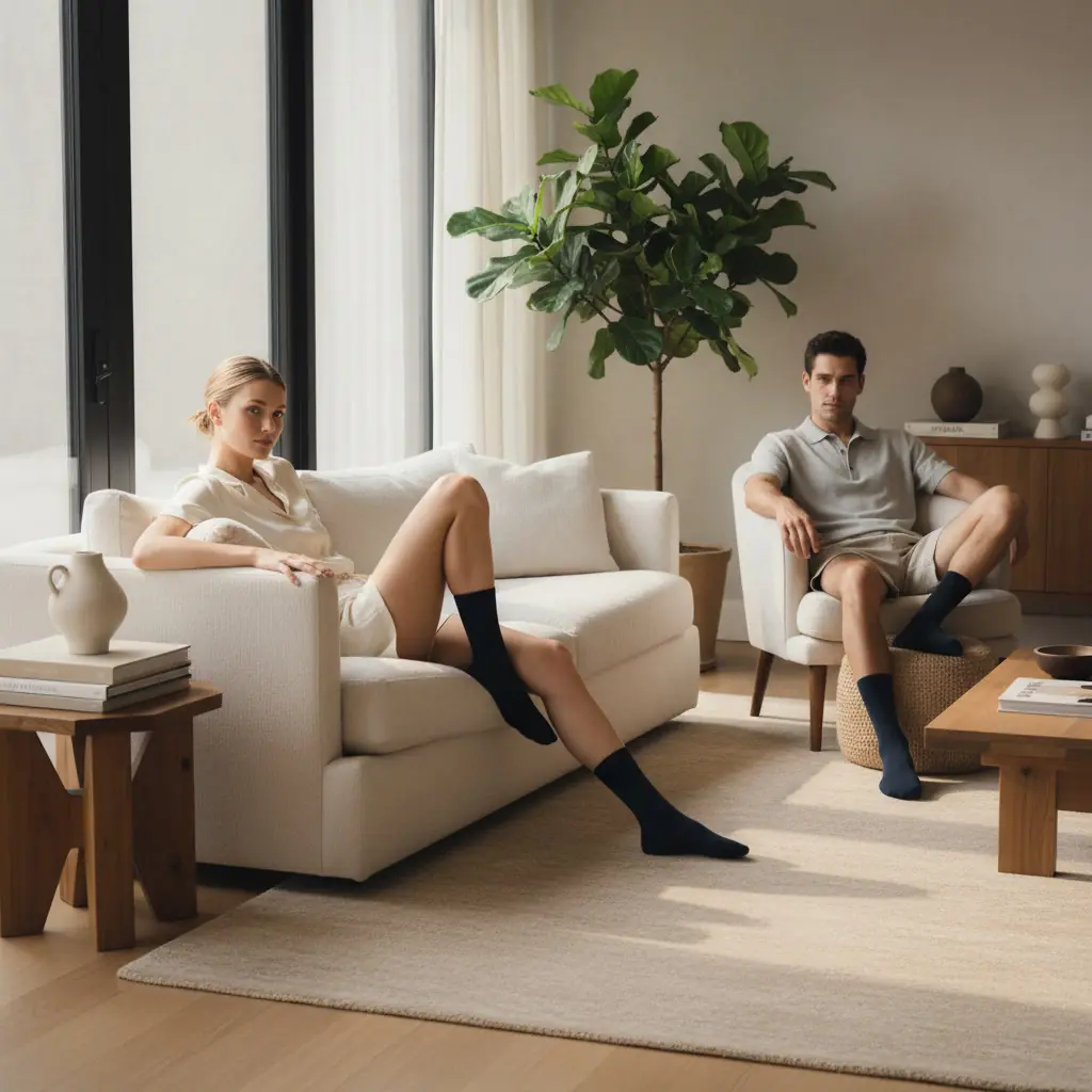 Ribanalı Unisex Çorap 5'Li Paket
