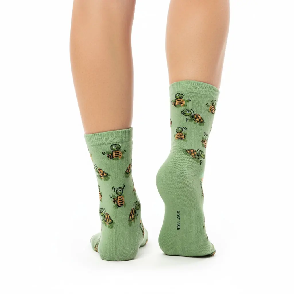 Tortoise Desenli Unisex Çorap