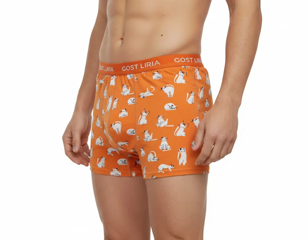 Silver Cat Desenli Boxer