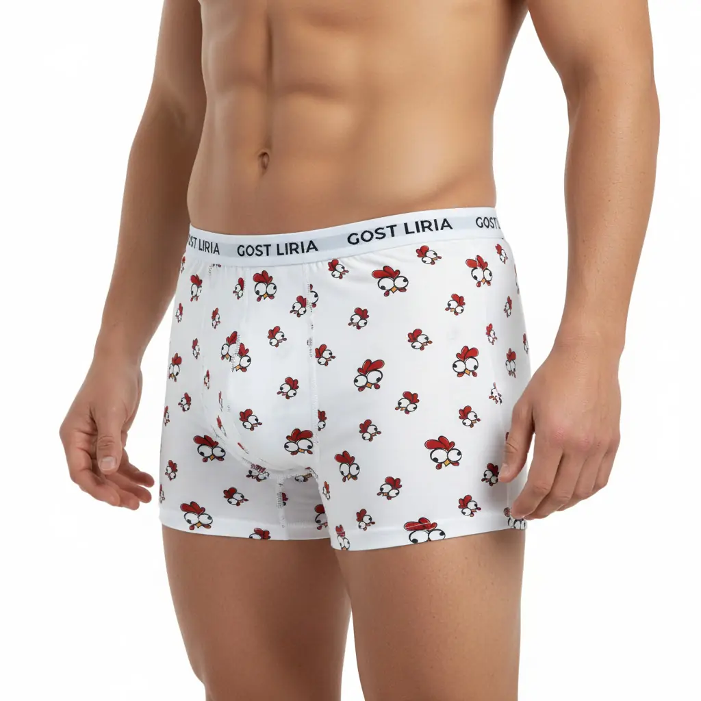 Chicken Desenli Boxer