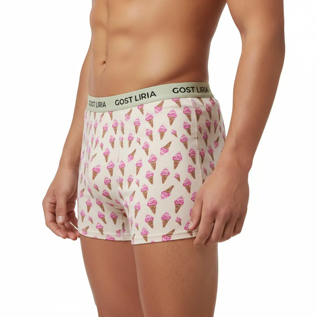 İce Cream Desenli Boxer