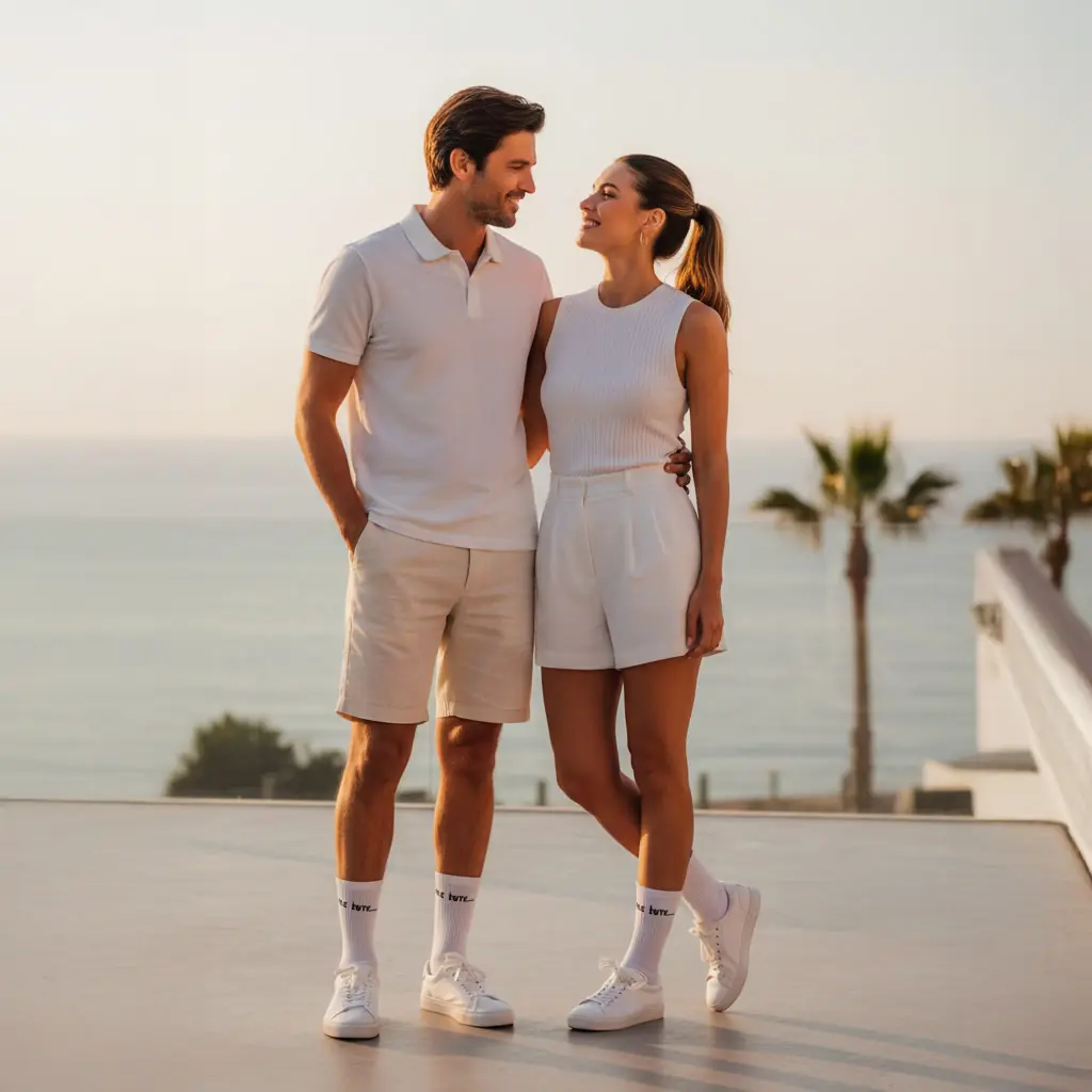 Sloganlı Ribanalı Tenis Çorap 3'lü Paket