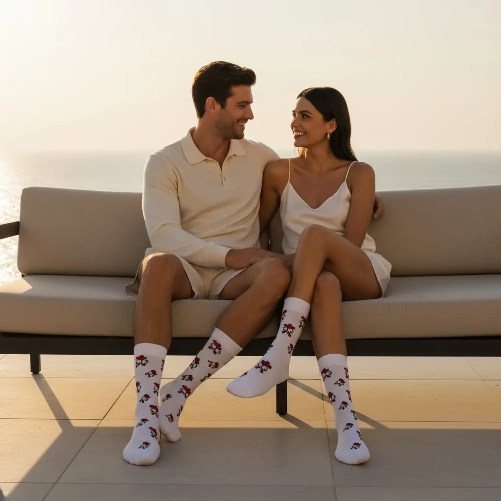 Chicken Desenli Unisex Çorap