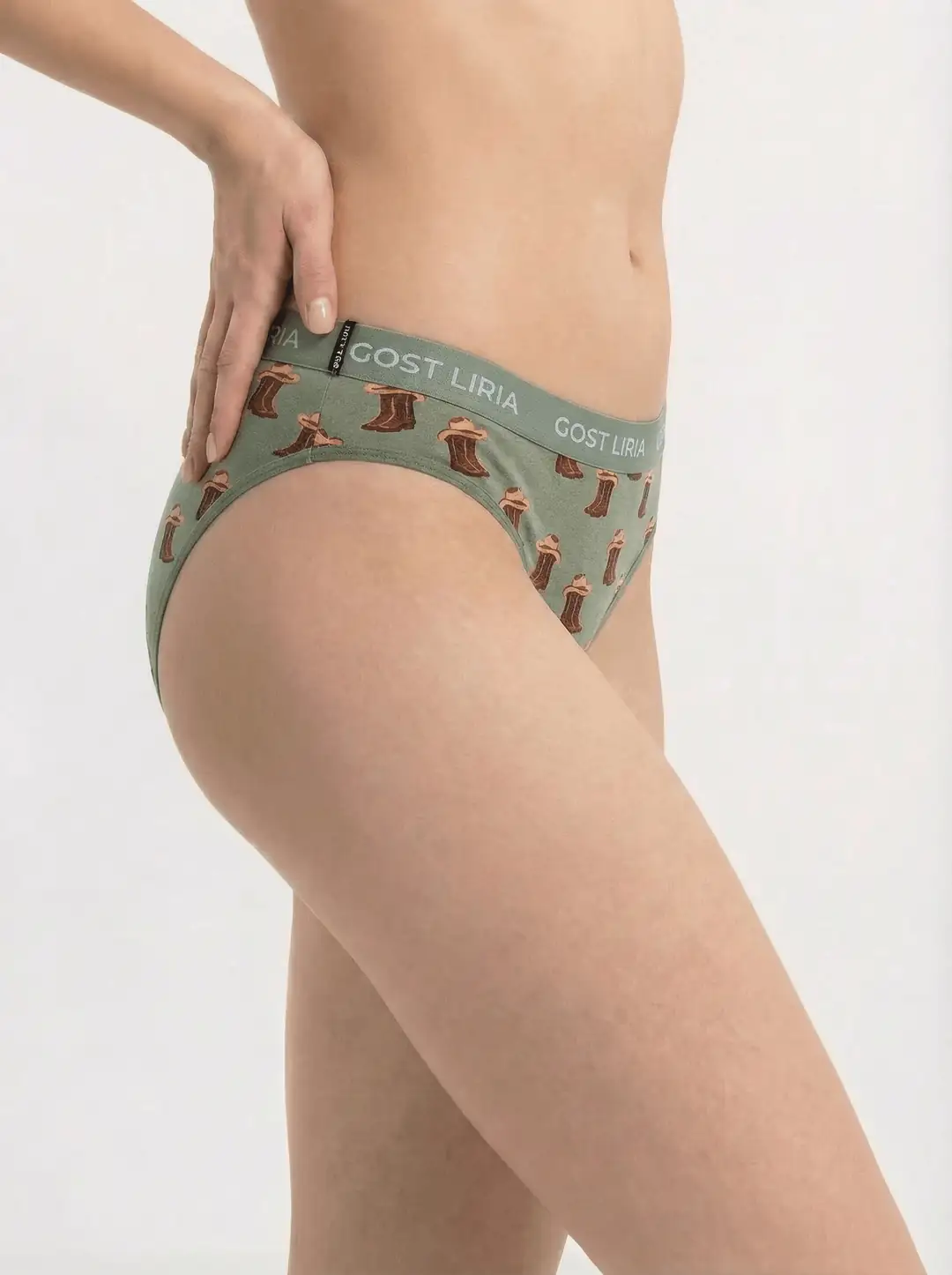 Covboy Desenli Slip Külot