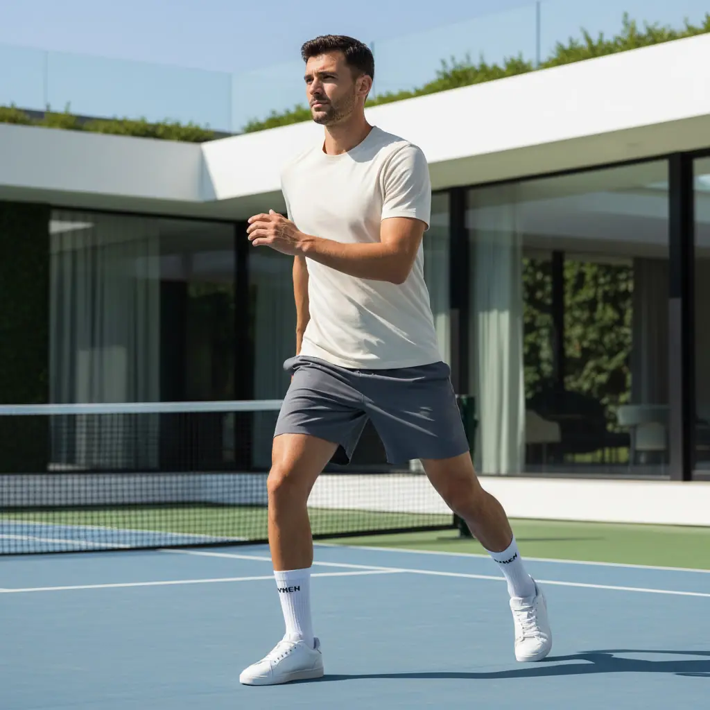 Sloganlı Ribanalı Tenis Çorap 3'lü Paket