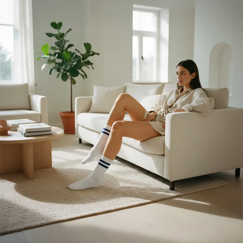 Ribanalı Tenis Ünisex Çorap- 5' li Paket