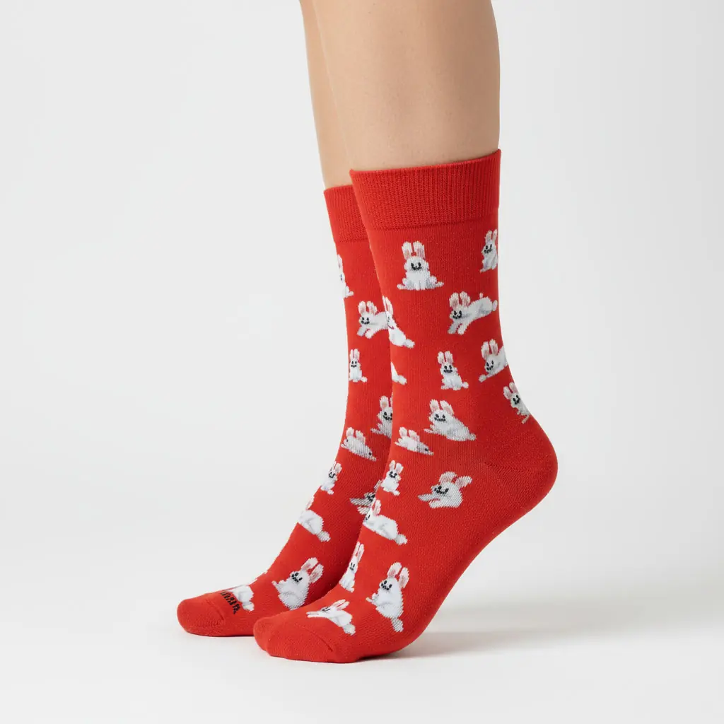 Rabbit Desenli Unisex Çorap