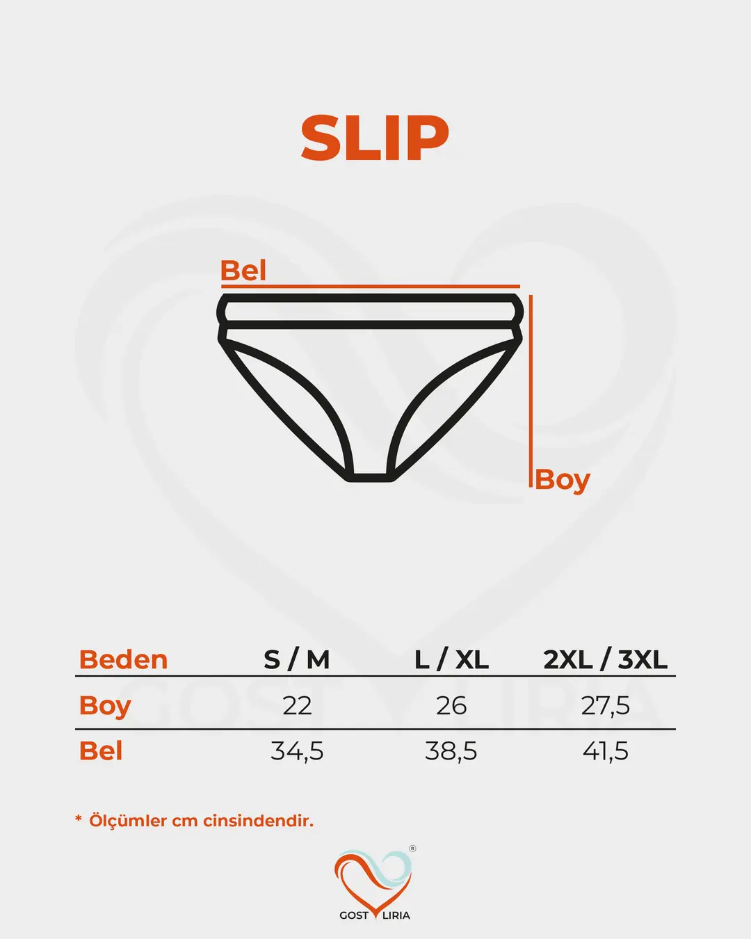 Bare Slip Külot - 5 li Paket