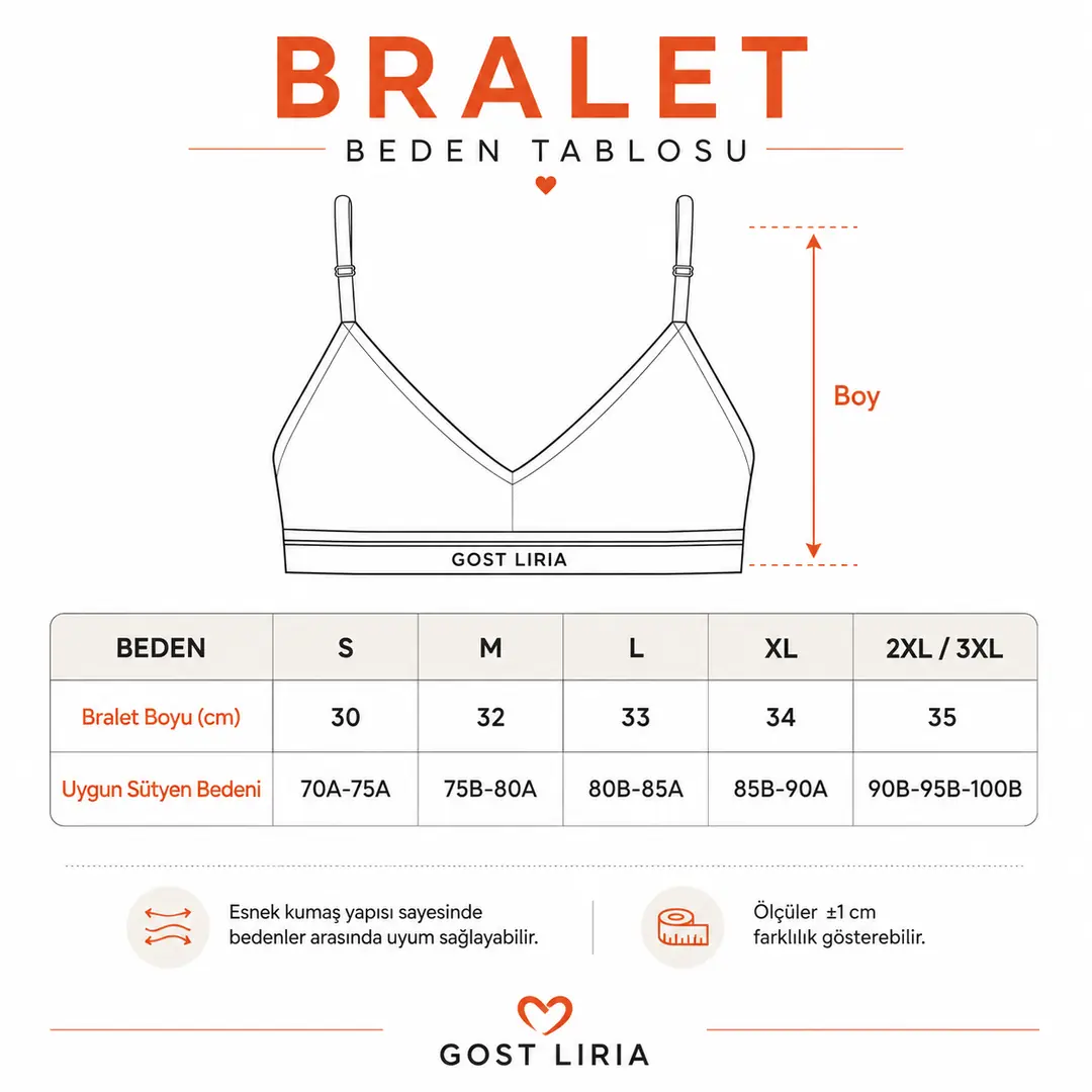İce Cream Desenli Bralet