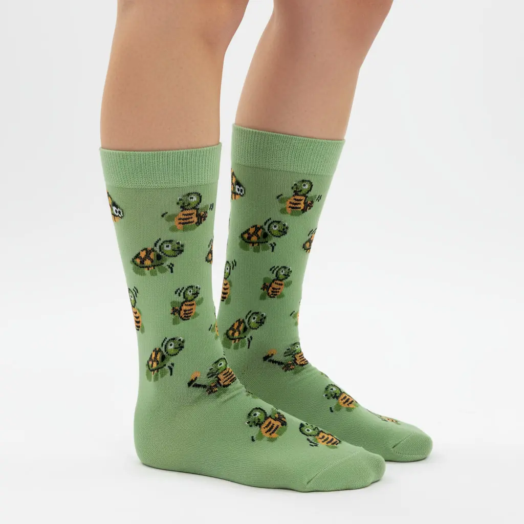 Tortoise Desenli Unisex Çorap
