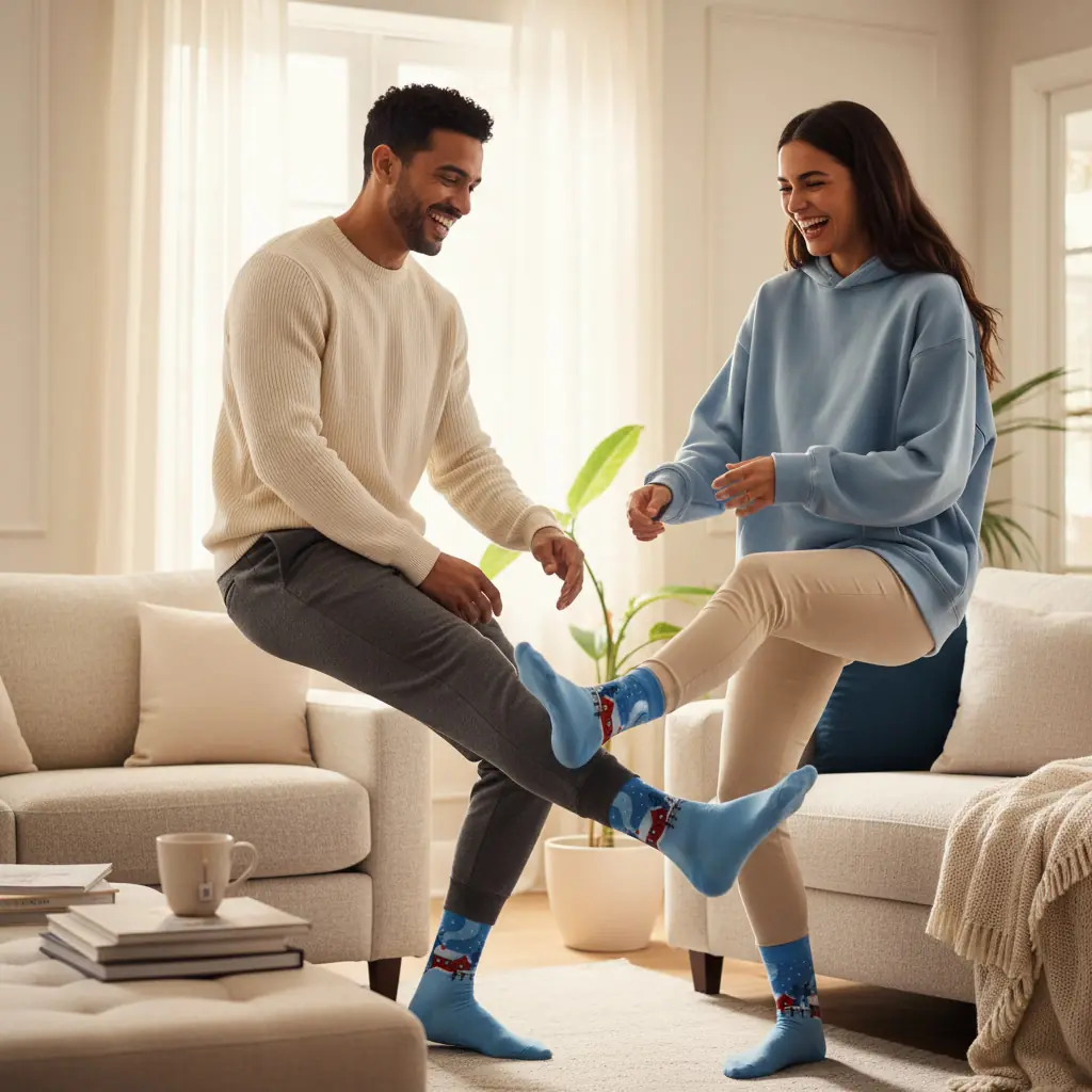 Winter Desenli Unisex Çorap