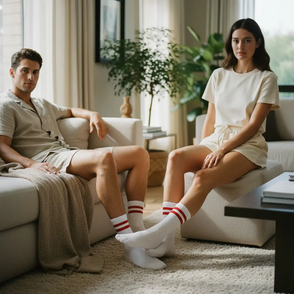 Ribanalı Tenis Ünisex Çorap- 5' li Paket