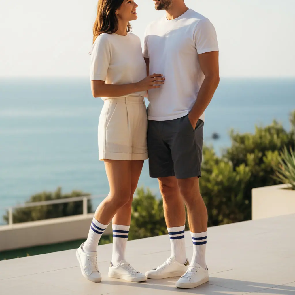 Ribanalı Tenis Ünisex Çorap- 5' li Paket