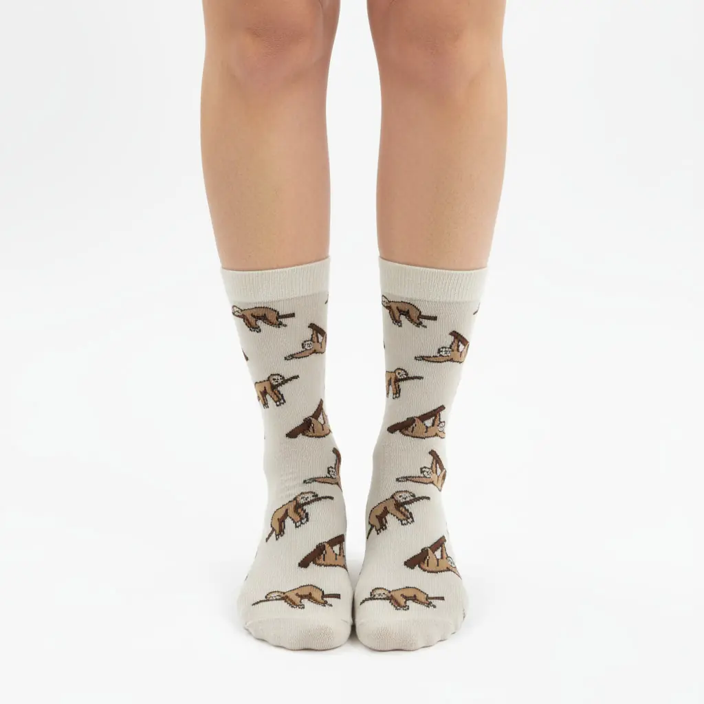 Sloth Desenli Unisex Çorap