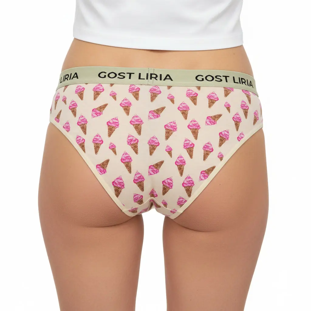 İce Cream Desenli Slip Külot