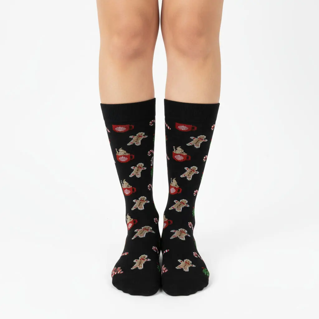 Cookie Desenli Unisex Çorap