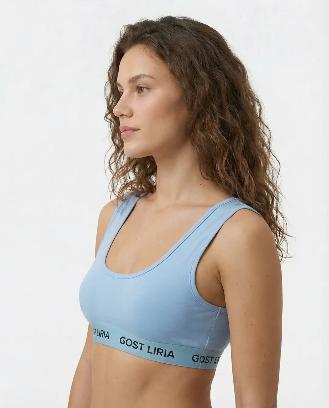 Soft Blue Spor Bralet
