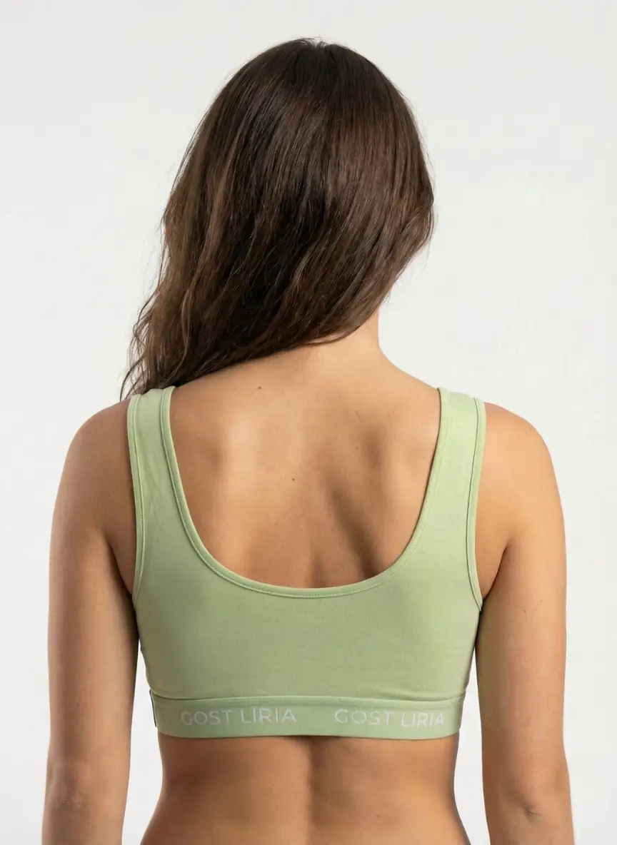 Sage Green Spor Bralet