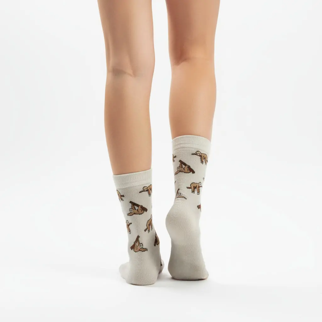 Sloth Desenli Unisex Çorap