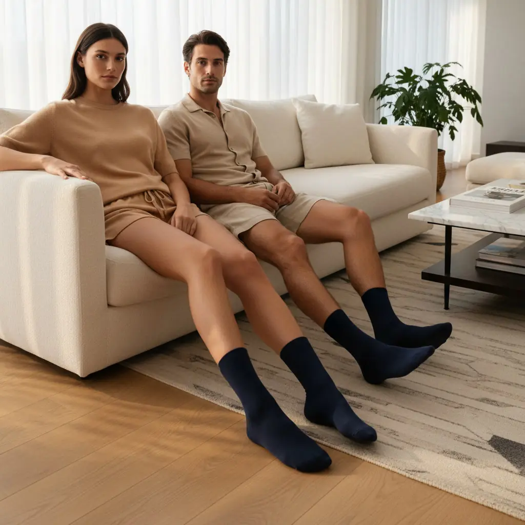Ribanalı Unisex Çorap 5'Li Paket