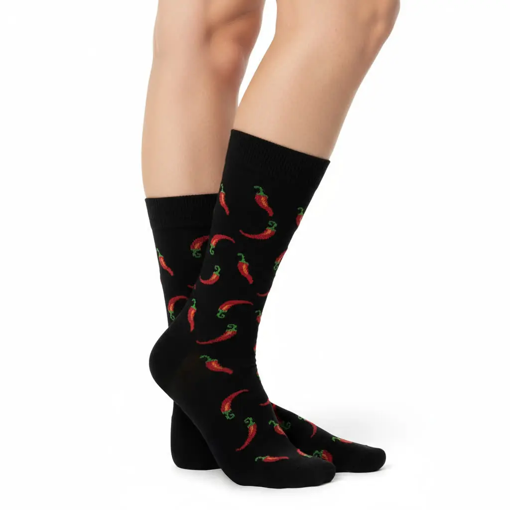 Pepper Desenli Unisex Çorap