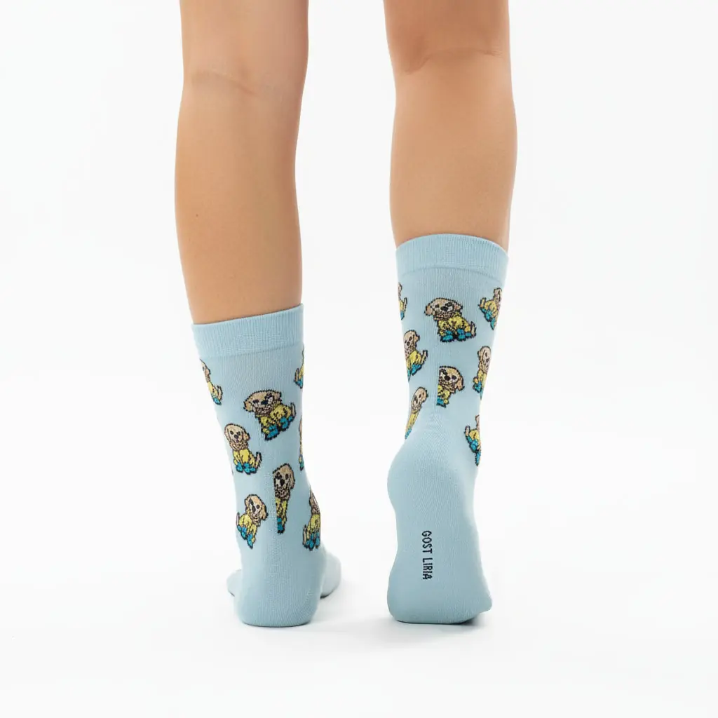 Cute Dog Desenli Unisex Çorap