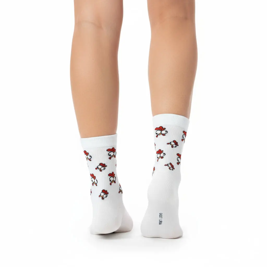 Chicken Desenli Unisex Çorap